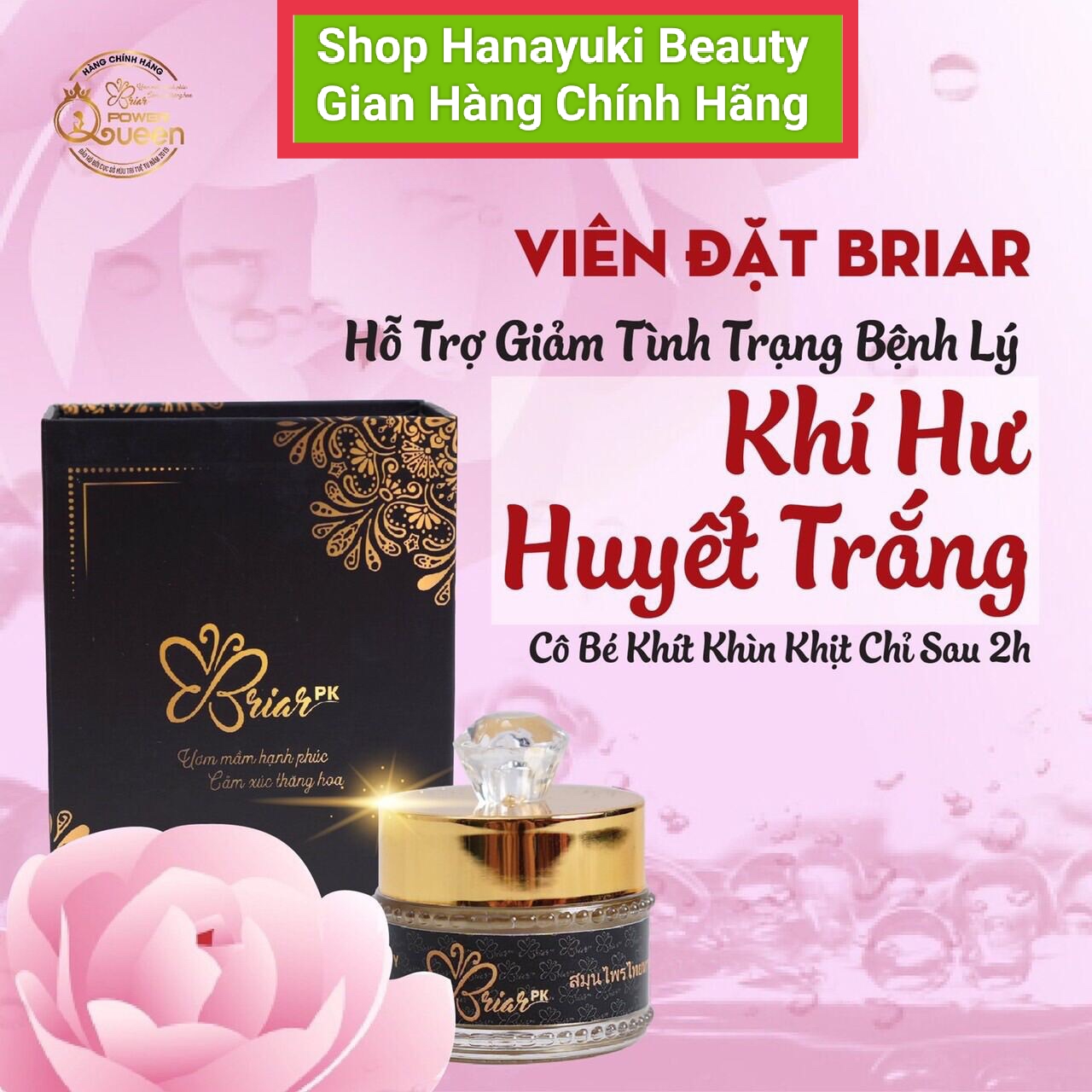 [CHE TÊN SP-Date 2027] VIÊN ĐẶT THẢO MỘC TẦM XUÂN BRIAR (HỘP 10 VIÊN) giúp Se Khít Và Làm Sạch viêm Phụ Khoa Vùng Kín