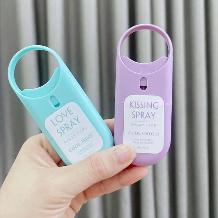 Xịt Thơm Miệng Love Spray- Kissing Spray Tiện Lợi Chính Hãng Qlady