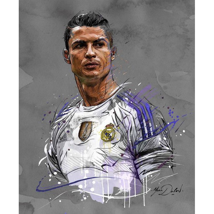 12 Những bức tranh vẽ Ronaldo cực đẹp mà bạn không thể bỏ qua  sonsami