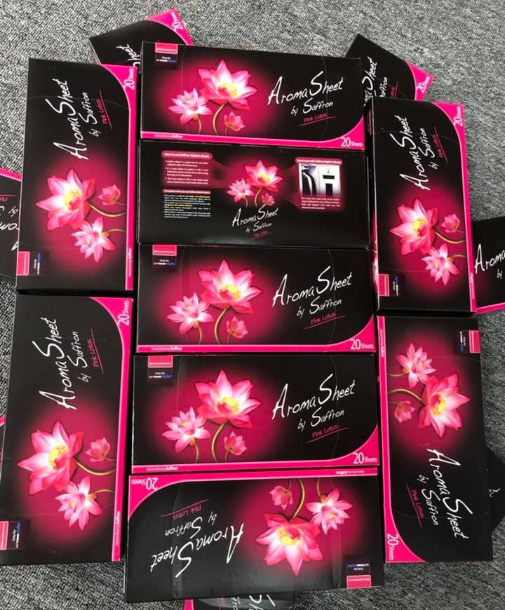 Giấy thơm Aroma sheet hương sen dùng cho tủ giặt khô LG styler