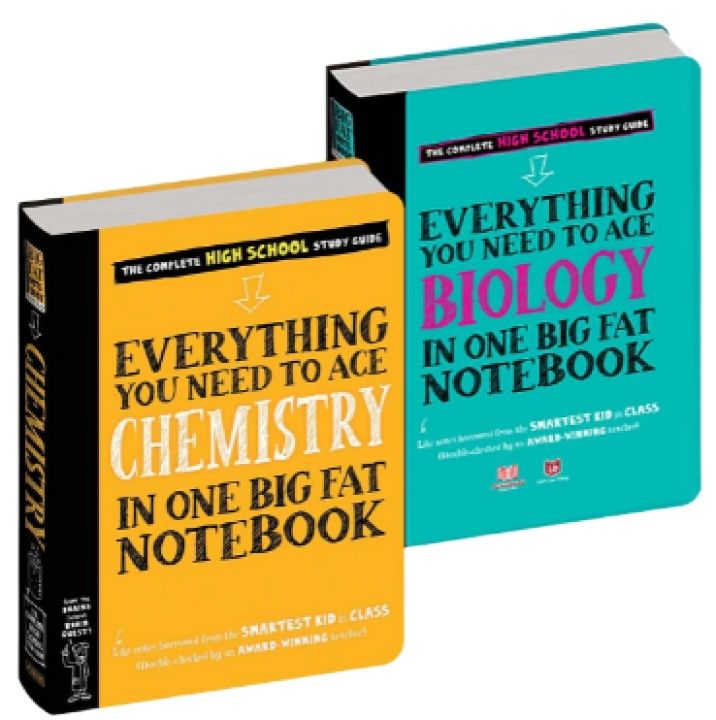 Sách everything you need to ace biology & chemistry - sổ tay sinh học và sổ tay hóa học - nhà sách giáo dục á châu