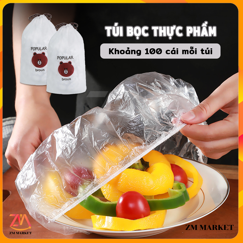 Chiếc màng bọc thực phẩm co giãn siêu dai có chun hình túi gấu,có thể tái sử dụng nhiều lần túi đựng thực phẩm màng bọc thực phẩm túi zip túi zip đựng thực phẩm bọc thực phẩm túi zip trong