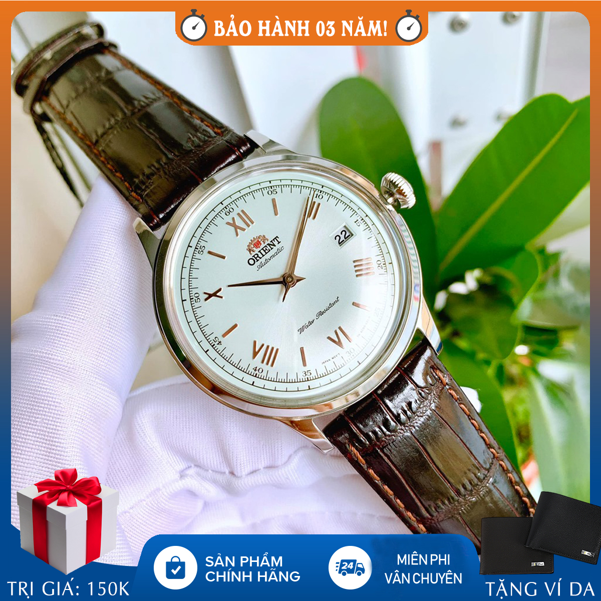 Đồng hồ nam chính hãng orient bambino fac00008w0