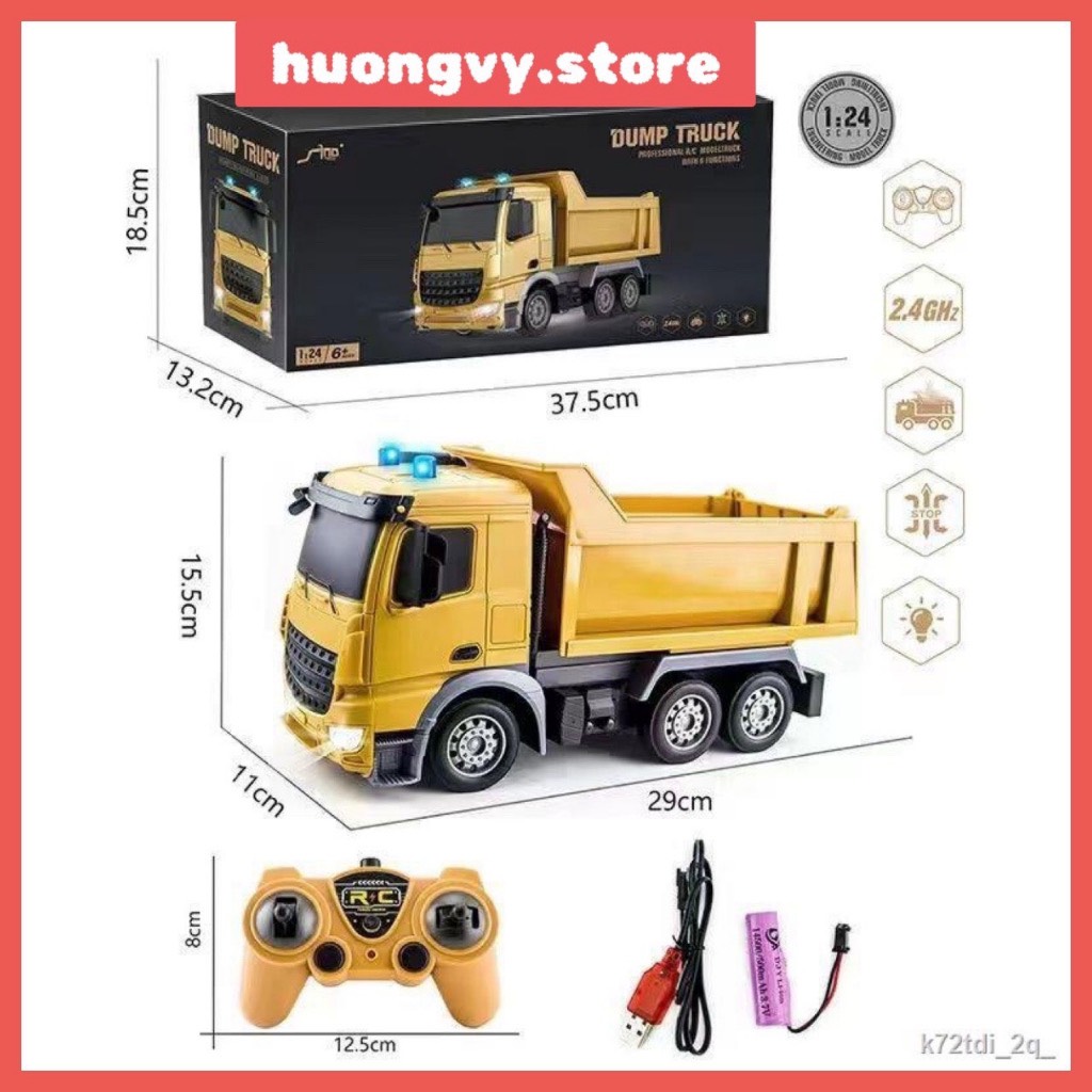 Máy xúc điều khiển từ xa 11 kênh YIGONG, xe múc đất cát gầu sắt hợp kim - 2