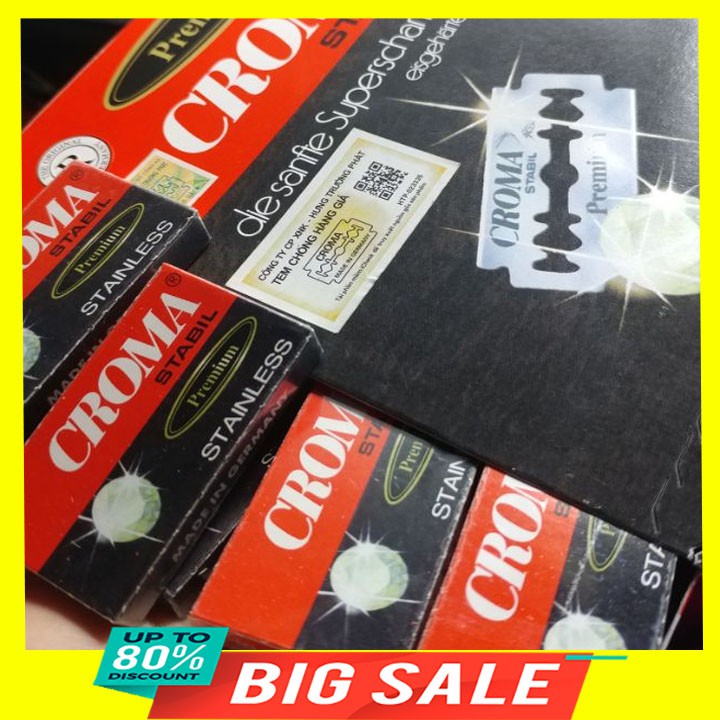 (Combo 10 ) Hộp 100  dao cạo râu Croma