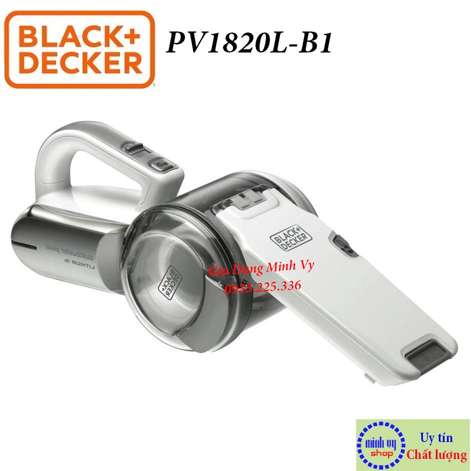 Máy hút bụi cầm tay dùng pin 18v black decker pv1820l-b1