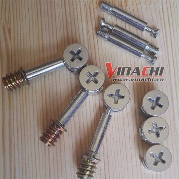 Bộ ốc liên kết cam ốc cấy ren 6x40 túi 100