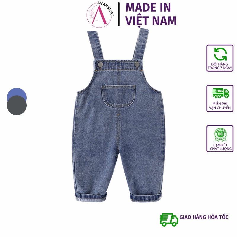 Yếm Jean Trẻ Em, Yếm Bò Cho Bé Trai Và Bé Gái Từ 7 đến 28 Kg ANAN STORE QATE Y2