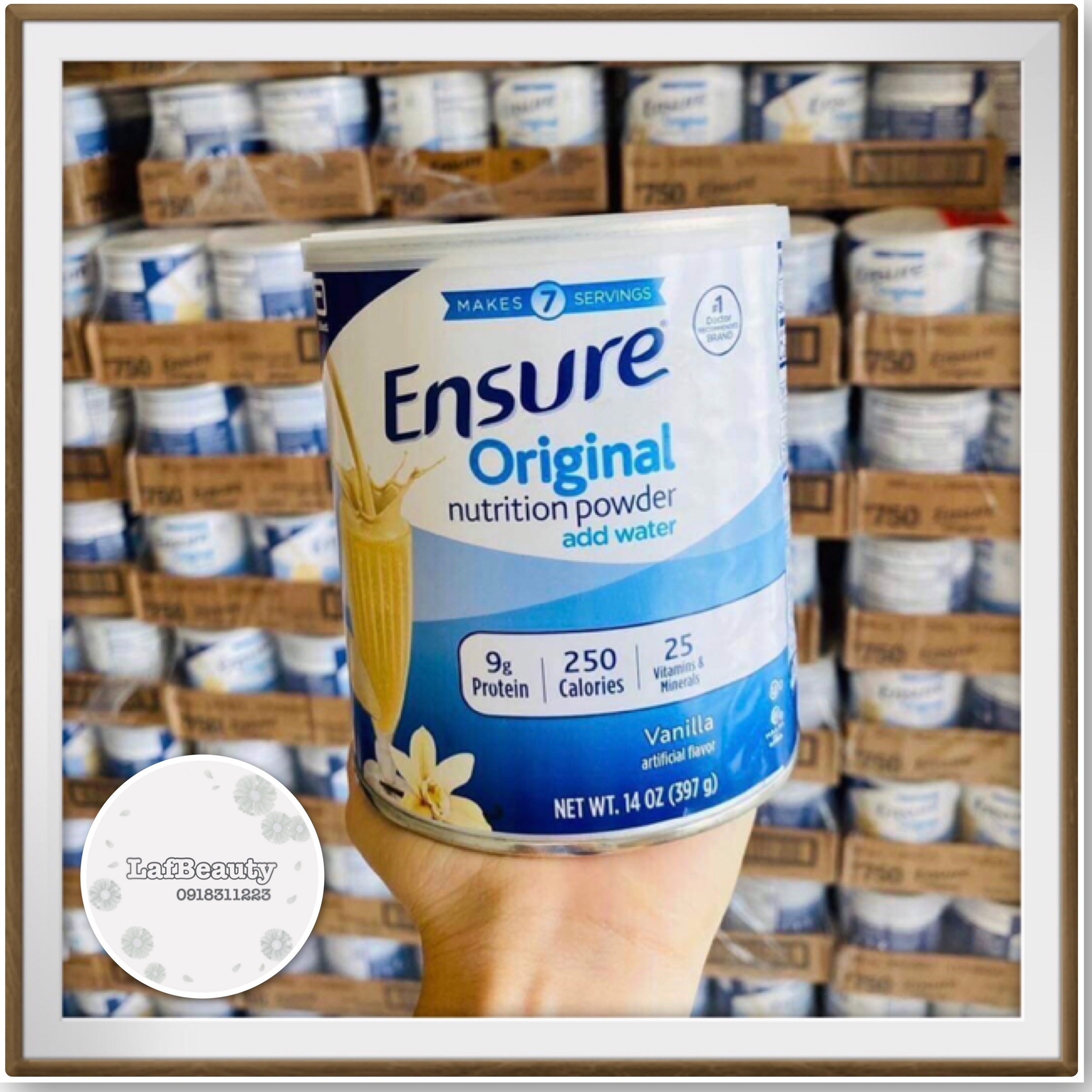 Bột dinh dưỡng Ensure ® Powder 397g hương Vani 397g nội địa Mỹ -Lafbeauty