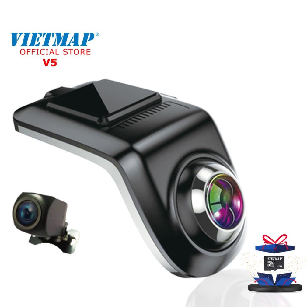 [HCM]Vietmap V5 - Tặng Thẻ 32Gb/64Gb - Camera Hành Trình Ô Tô Kết Nối Dvd Android - Điều Khiển Giongj Nói