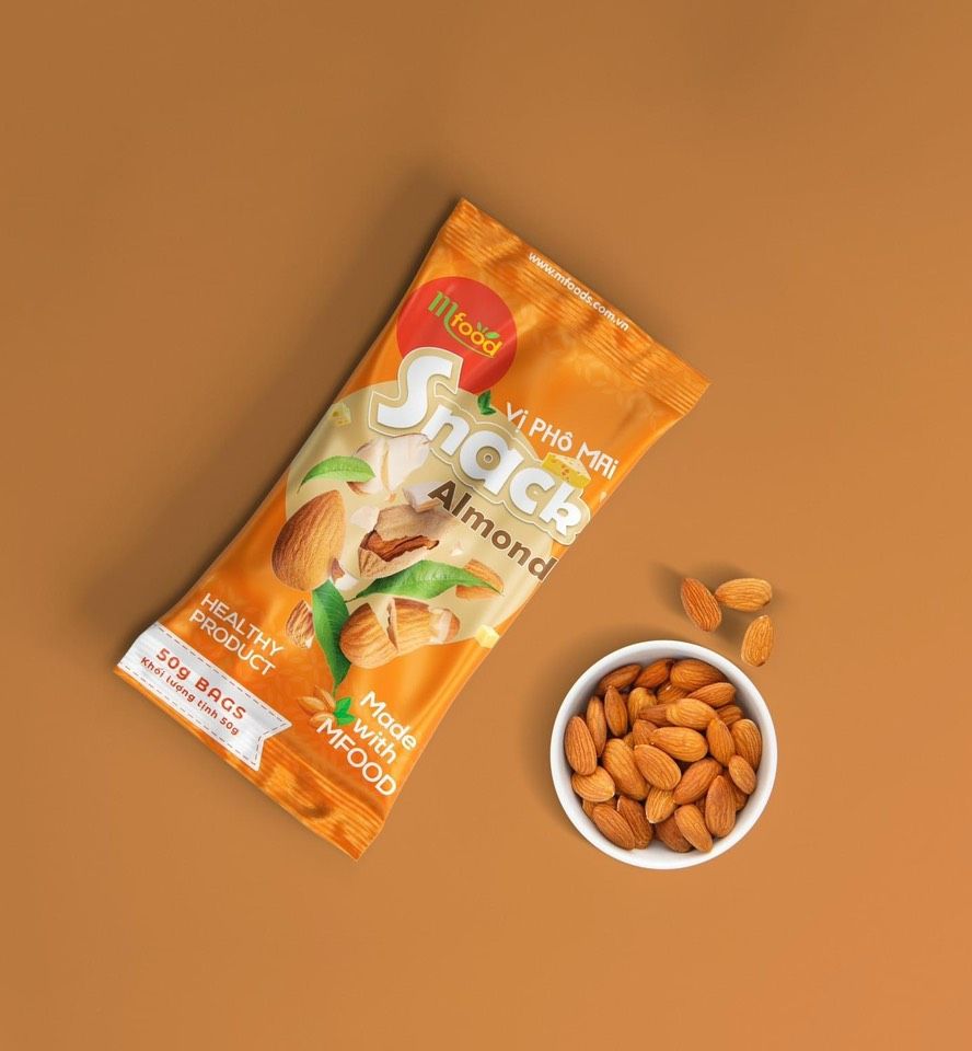 Snack hạnh nhân vị phô mai túi 30g