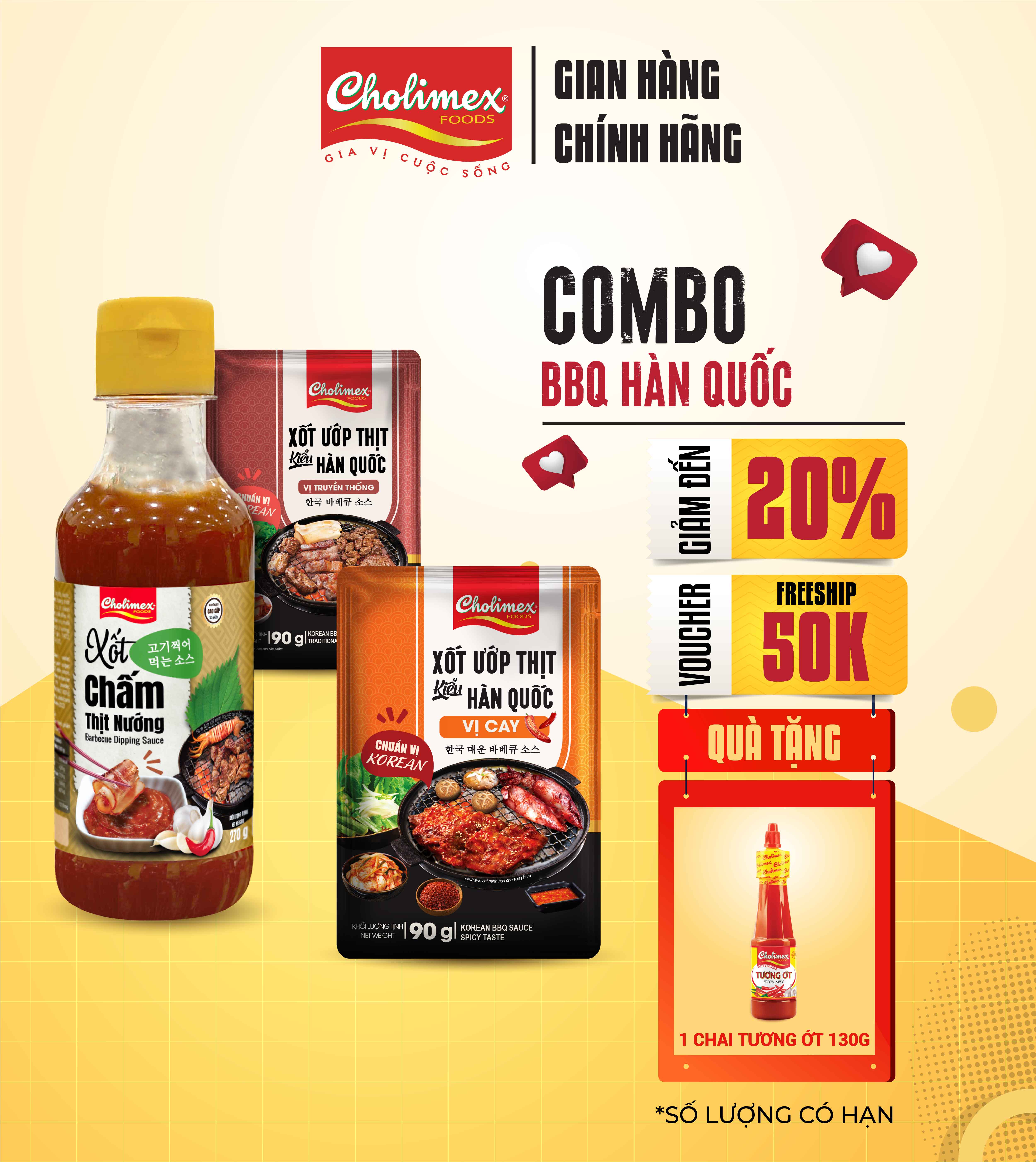 Cholimex Barbecue Sauce 270g - Delicious and Rich, Served with Grilled Dishes and Seafood