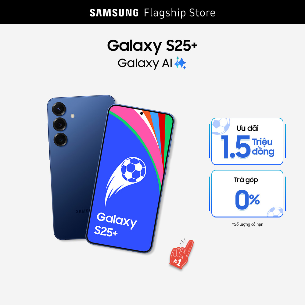 Điện thoại Samsung Galaxy S25+, Điện thoại AI, Tìm kiếm thông minh, Video camera đêm Nightography, Chip Snapdragon