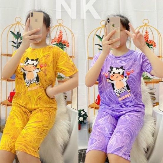 Đồ bộ lửng nữ - cotton thun size dưới 52kg