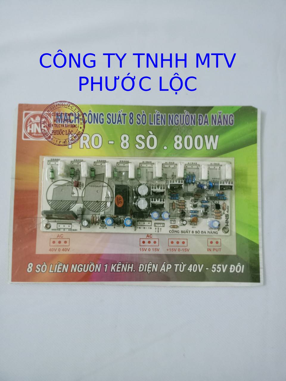 Bo mạch khuếch đại amply 8 sò đa năng 800w