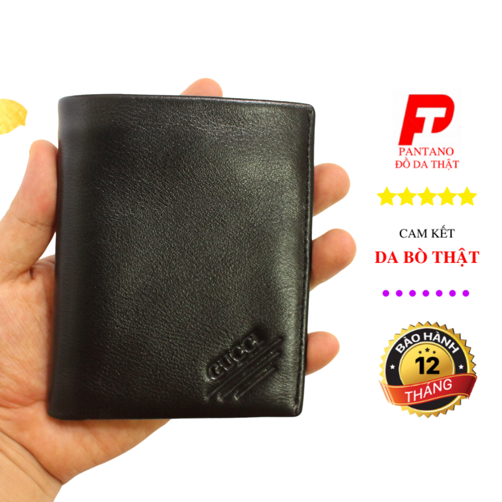 Ví nam cầm tay đẹp da bò chính hãng cao cấp hàng hiệu gucci giá rẻ- PV22 - Mua ví nam mini để nhận quà nào!