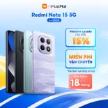 Điện thoại Redmi Note 15 5G (6+128GB) | Màn hình 6,77" FHD+ | Snapdragon® 6 Gen 3 | Camera nét 108MP | Chống va đập 1.7m