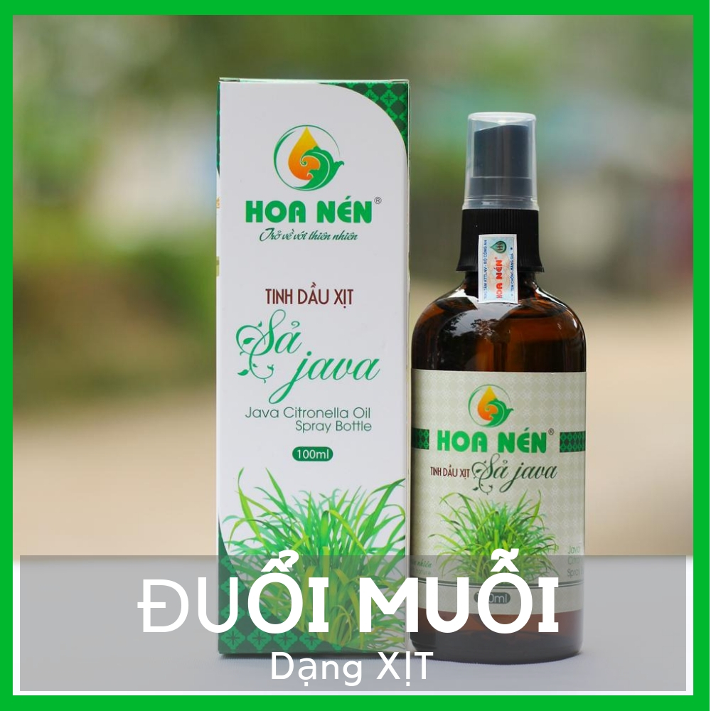 Tinh dầu Sả lá thơm phòng đuổi muỗi an toàn cho người dùng qua đèn xông hoặc dùng trực tiếp lau nhà ngâm mùng màn quần áo dung tích 10/100ml Công ty Hoa Nén hàng Việt Nam mã 45000