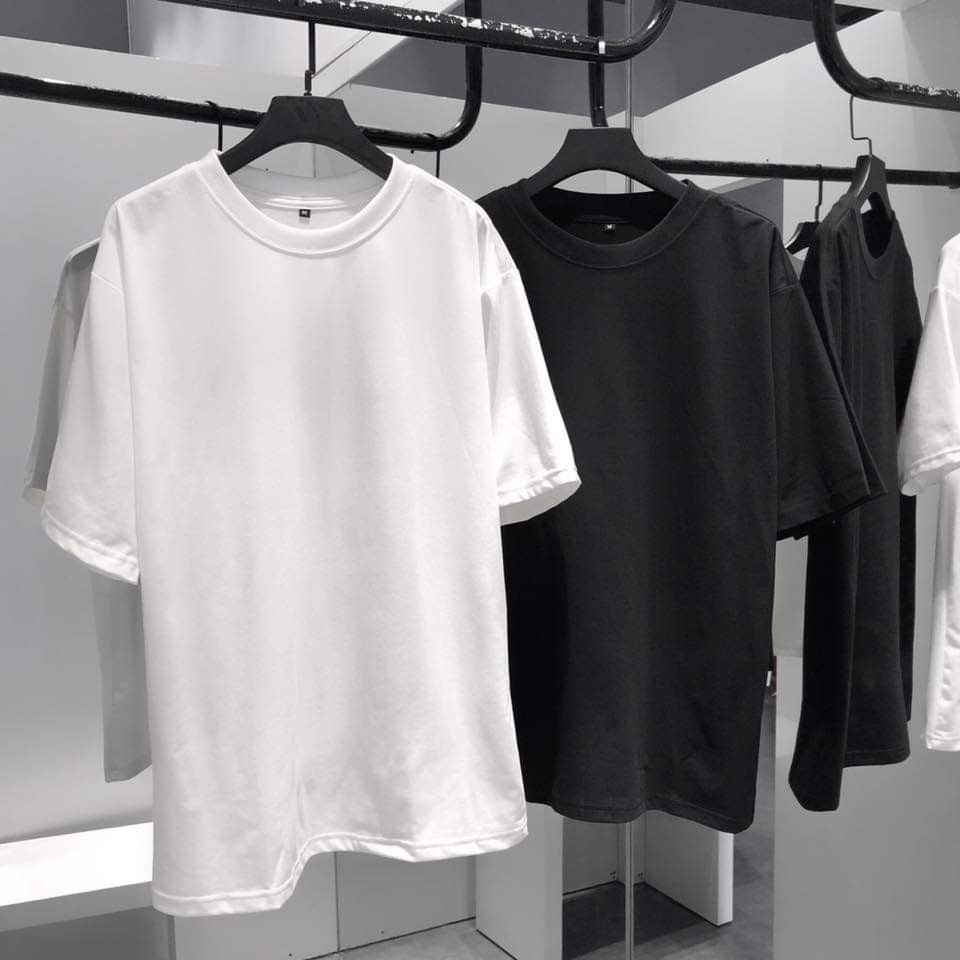 Áo thun TRƠN Unisex Nam Nữ Form rộng Vải Thun Cotton Leevin Store