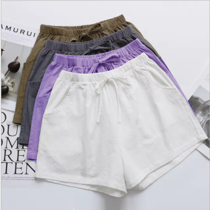 Quần đũi nữ - Quần short nữ chất vải đũi mềm, mịn, thoáng mát