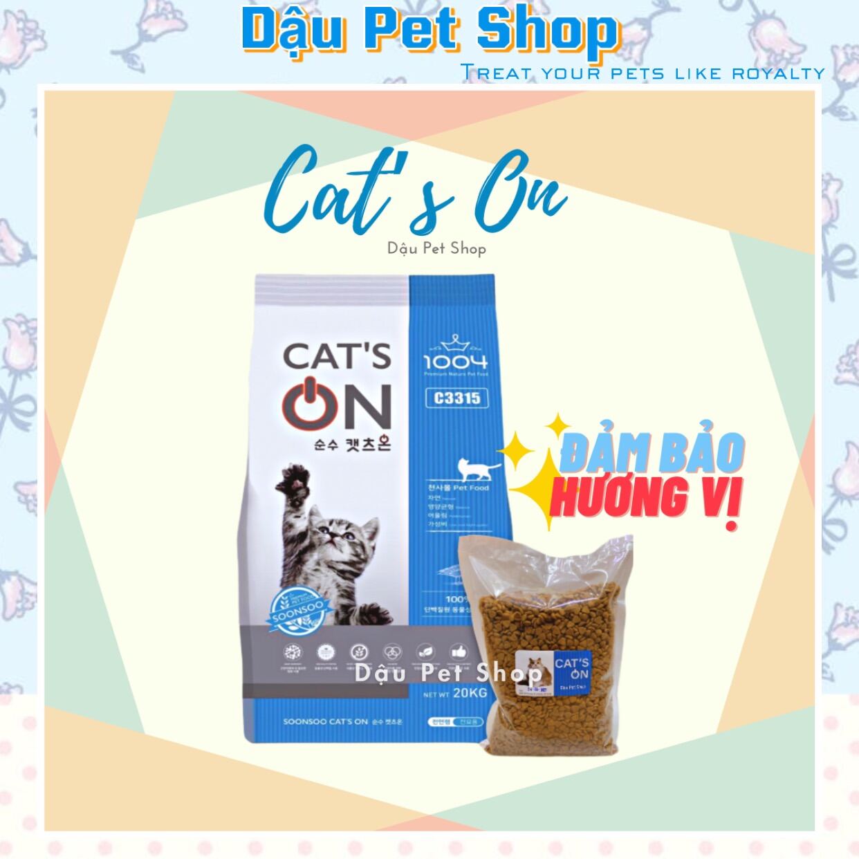 Cat's on Hàn Quốc - Thức ăn hạt cho mèo túi chiết