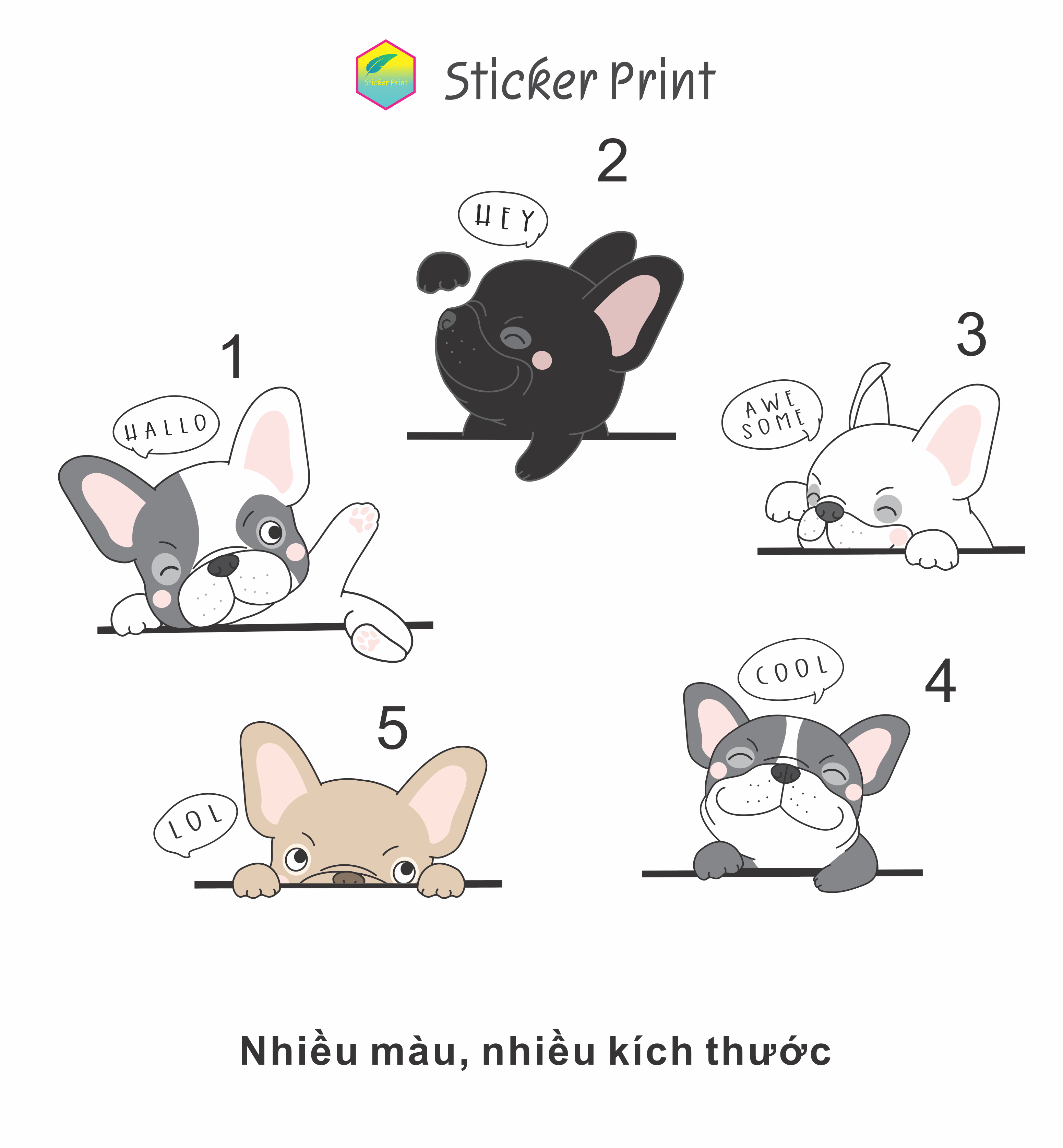 [Hình ủi áo tại nhà] Hình Cún leo dây dẽ thương nhiều kích thước