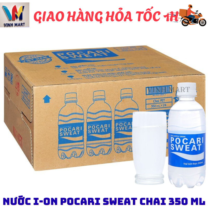 [ CHỈ GIAO HỎA TỐC HỒ CHÍ MINH ]   Nước khoáng i-on Pocari Sweat Thùng 24 chai 350ml