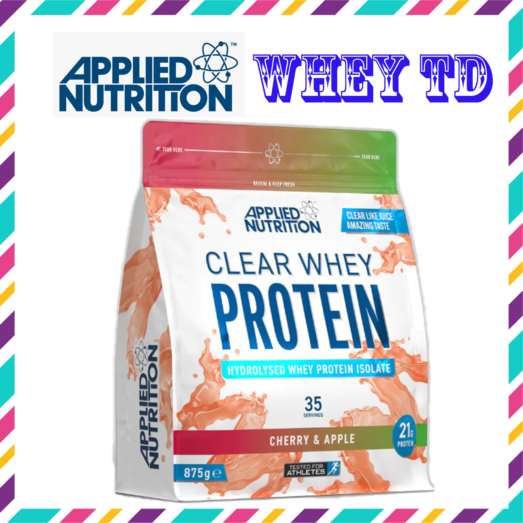 Clear Whey vị Cherry Apple Applied Nutrition 875g 35 lần dùng