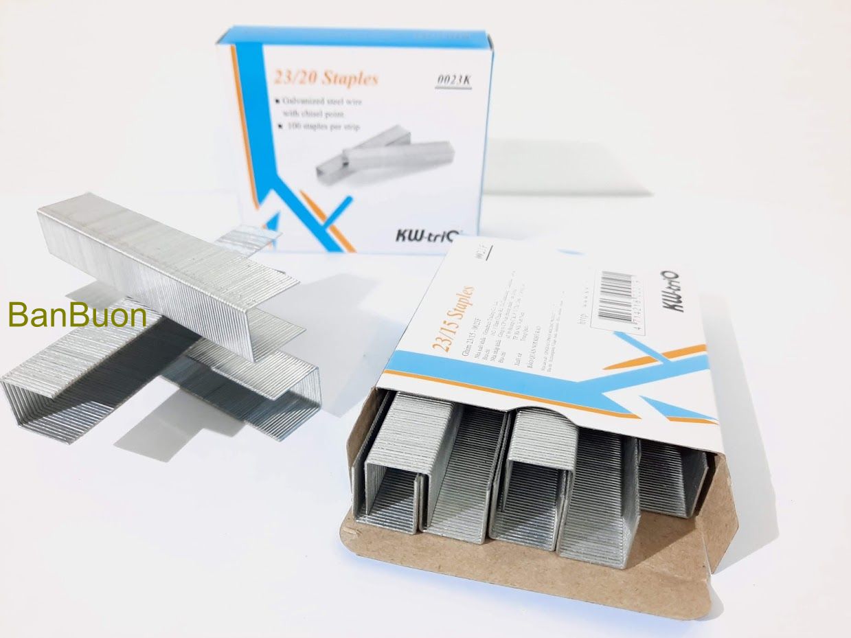 [ KW-Trio ] Ruột ghim, ghim tài liệu cho máy dập ghim đại 23/23, 23/20,23/17, 23/15, 23/13, 23/10, 23/8