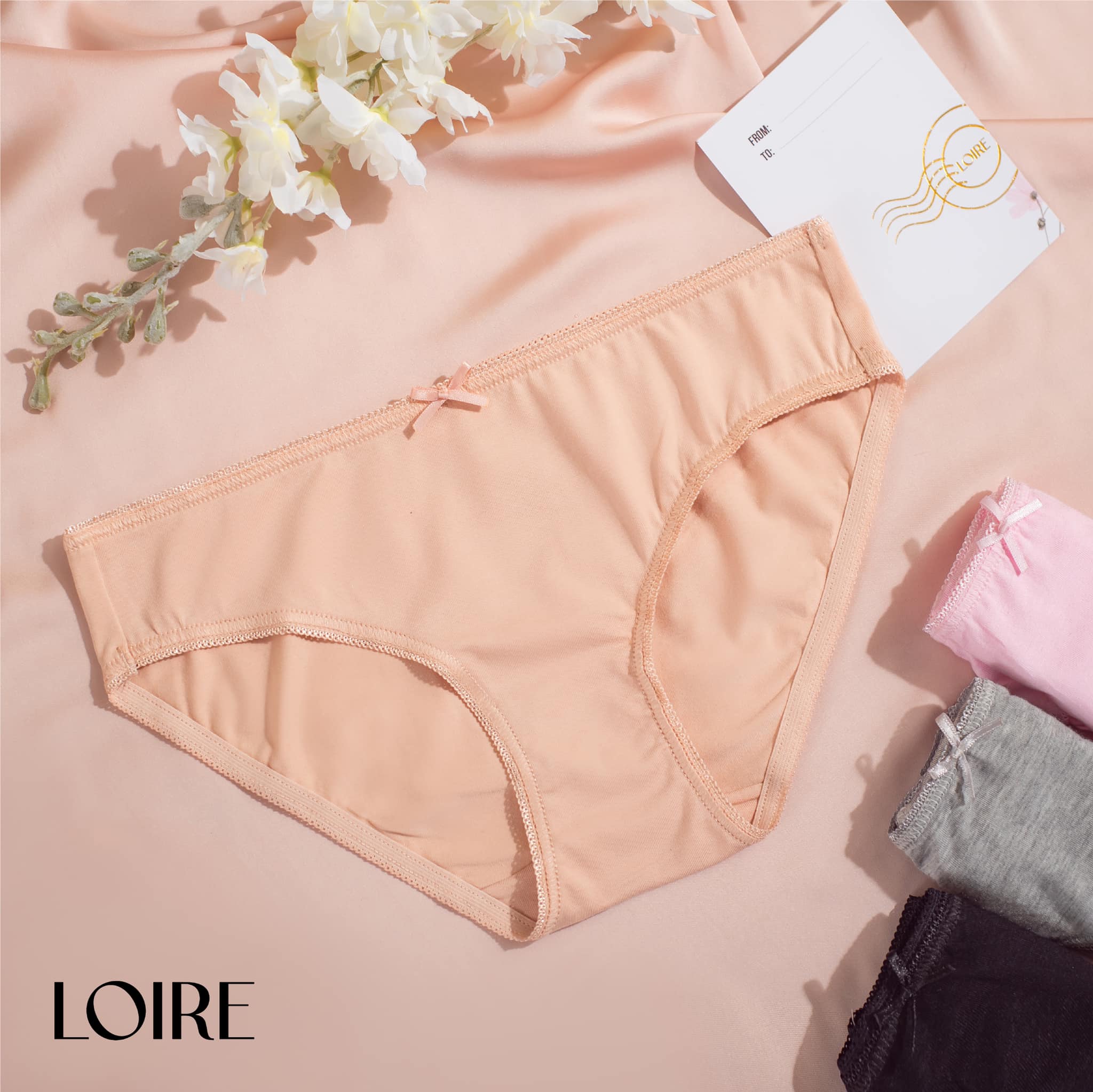 Quần lót cotton mềm mịn basic loirechic qlbk14