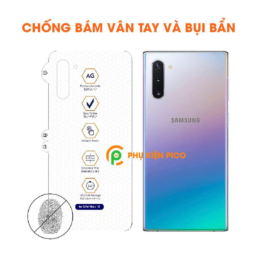(CHỐNG VÂN TAY - TỰ HỒI PHỤC VẾT XƯỚC NHỎ) - Bộ 2 miếng dán PPF chống xước full mặt trước và mặt sau dành cho Samsung Galaxy Note 10/Note 10 plus chống trầy xước va đập hiệu quả