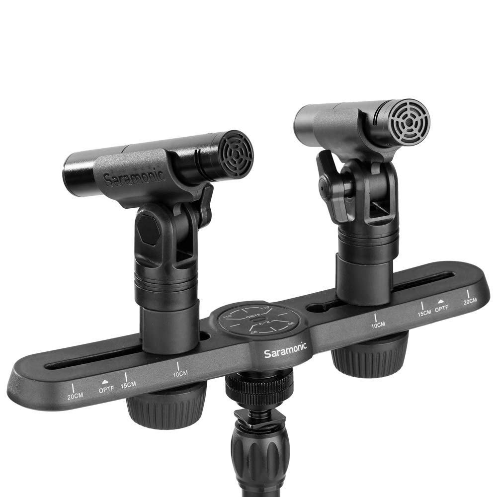 Cặp micro condenser thu âm nhạc cụ, hợp xướng Stereo phòng thu cổng XLR Saramonic SR-M500