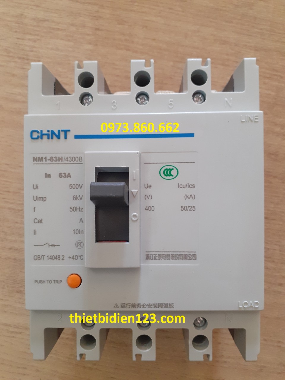 Aptomat khối  4P 63A, 100A NM1 MCCB CHINT