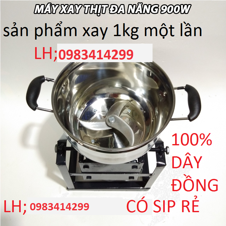 Máy say thịt làm giò chả 900w