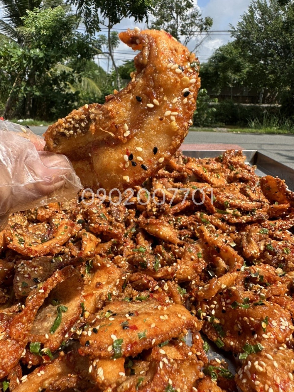Ba rọi mắm me siêu ngon - đồ ăn vặt