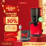 Máy ép chậm hoa quả Lazychef, máy làm kem kết hợp máy ép trái cây hoa quả nguyên trái công suất lớn, vắt kiệt bã,  giữ nguyên dưỡng chất