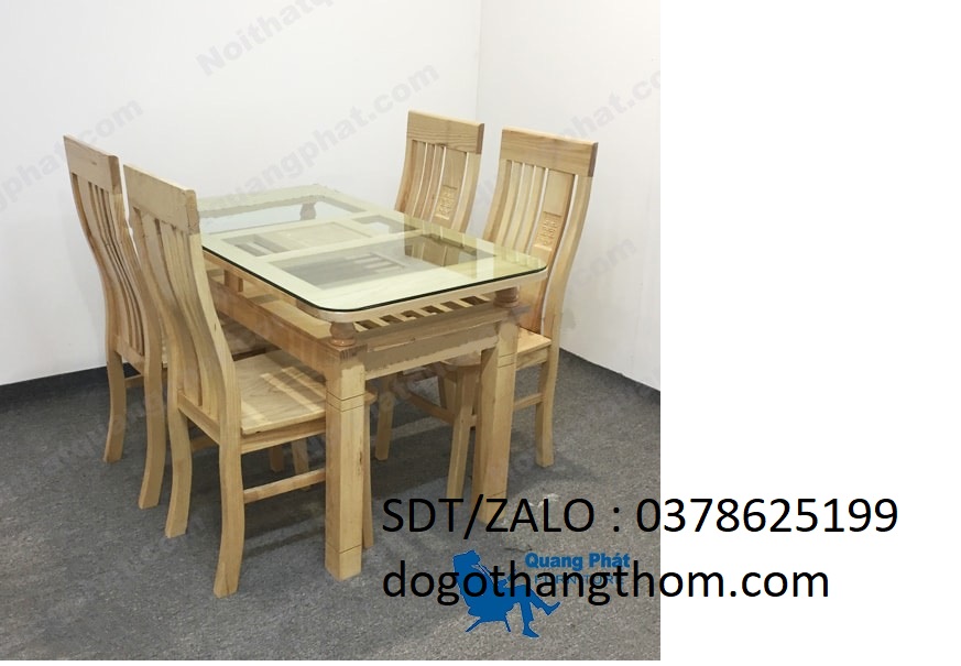 bàn ăn gỗ sồi ghế ăn gỗ sồi 4 ghế phòng khách phòng ăn