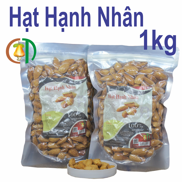Hạnh nhân rang bơ vỏ mỏng, giòn, ngon, hàng mới, đóng bịch 500g-1kg
