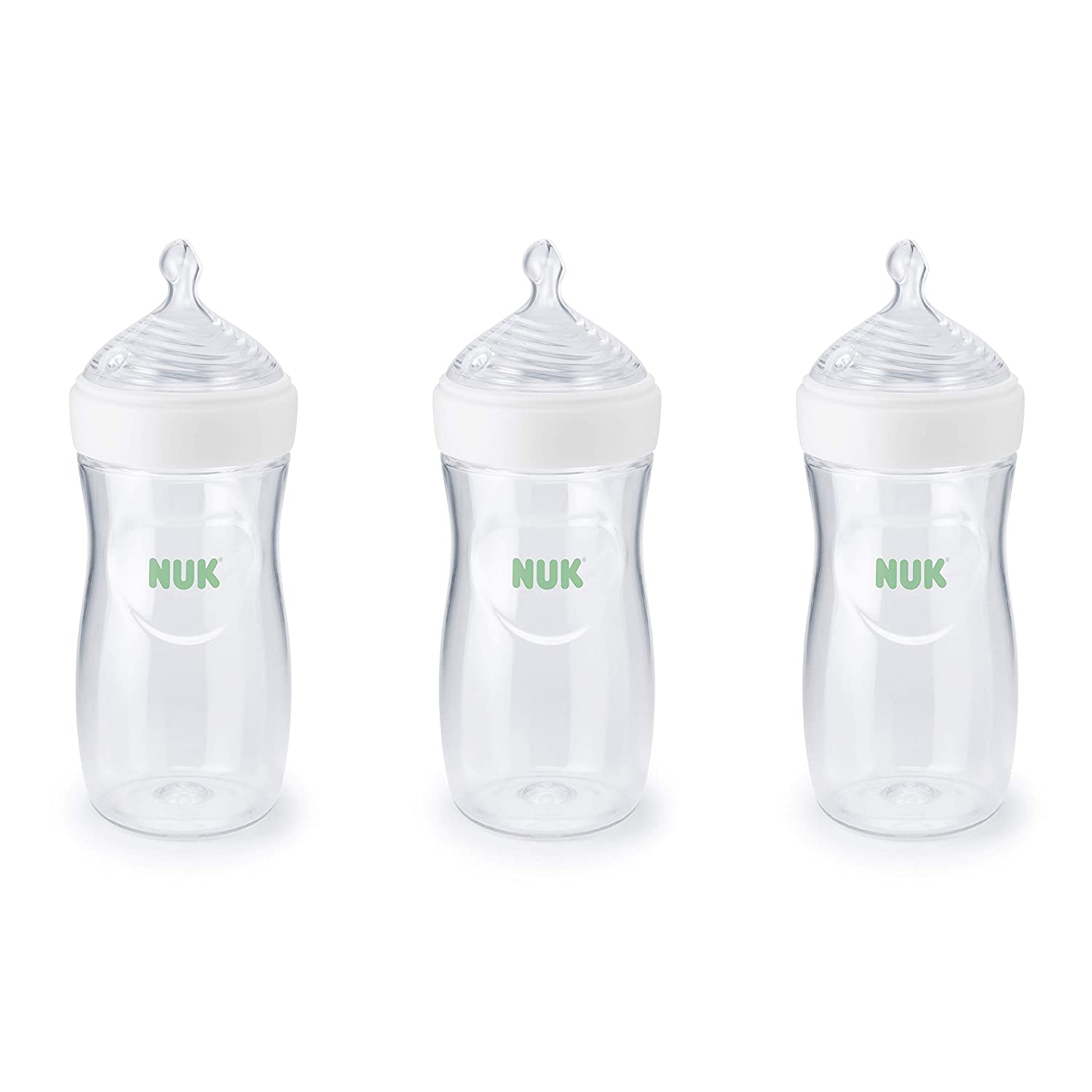 Set 3 bình sữa Nuk Simply Natural Bottle with SafeTemp 270ml có chức năng báo nóng
