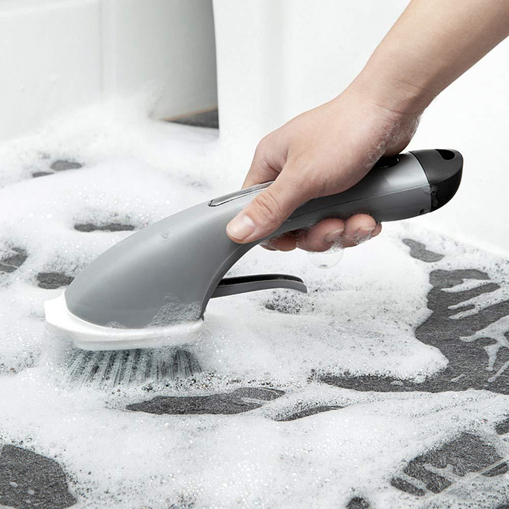 Máy Chà sàn, Cọ Rửa Đa Năng Tích Hợp Bầu Chứa Xà Phòng - Thiết Bị Vệ Sinh Phòng Tắm Nhà Bếp Tối Ưu 2019 (Màu Ngẫu Nhiên)