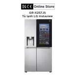 Tủ lạnh LG Instaview lấy nước ngoài UVnano 635L màu bạc GR-X257JS
