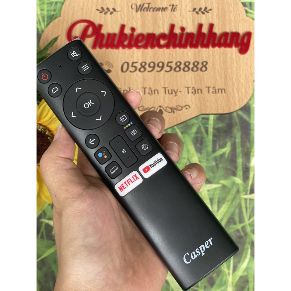 Remote tivi Casper giọng nói đủ mẫu vuông