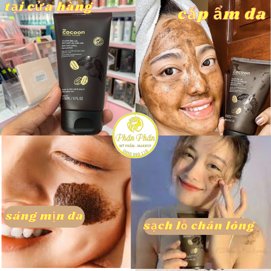 Tẩy da chết body cà phê Đắk Lắk Cocoon 200ml - Tẩy Da Chết Cocoon