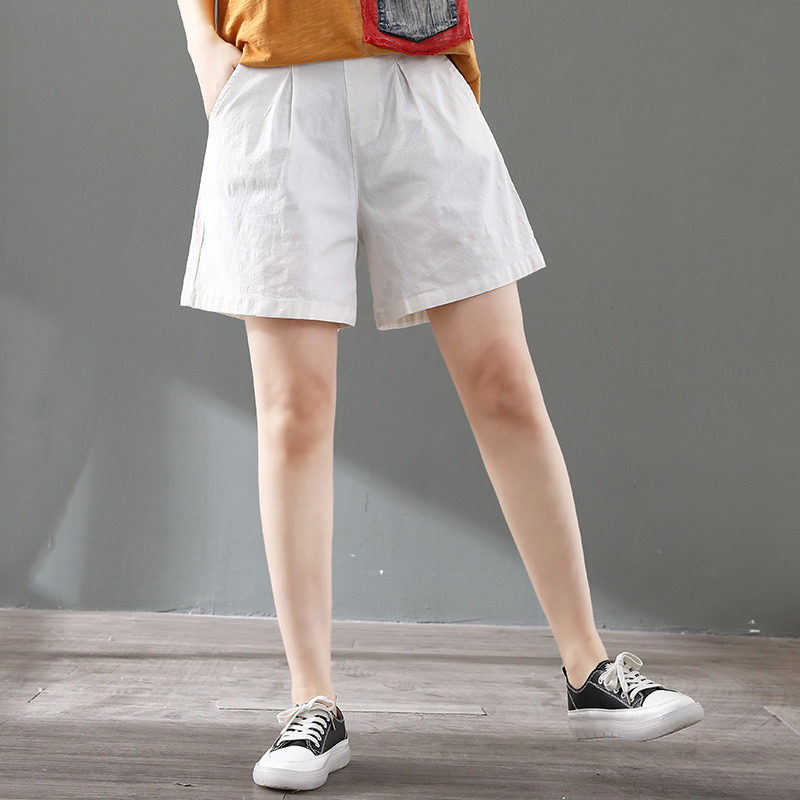 Quần sooc nữ chất đũi nhẹ thoáng mát Y1