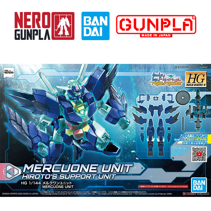Mô hình lắp ráp bandai gunpla hg bd:r 1/144 mercuone unit