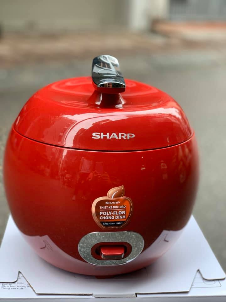 Nồi cơm điện mini quả táo sharp 0.72l ks-a08v