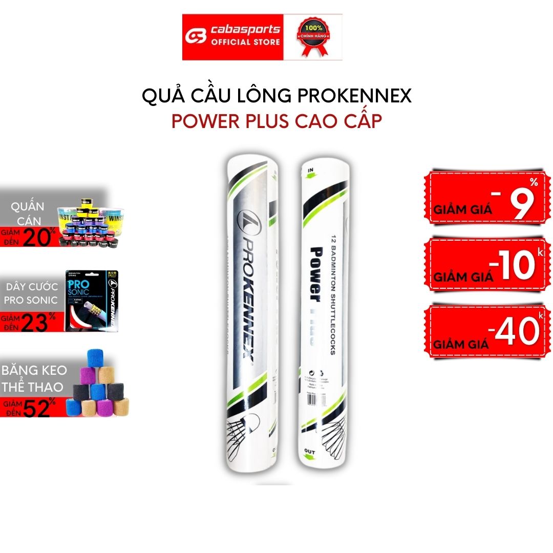 Quả cầu lông Prokennex Power Plus chính hãng cao cấp, trái cầu lông tiêu chuẩn thi đấu chất lượng
