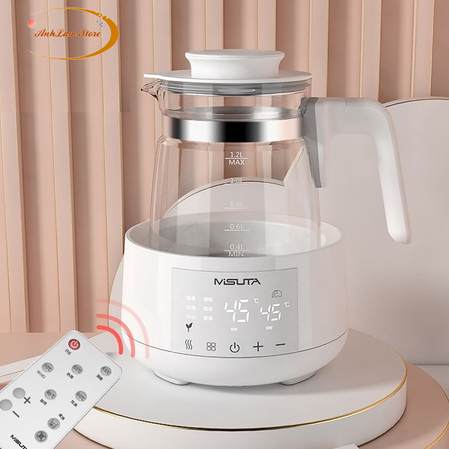 Máy đun siêu tốc, hâm nước, pha sữa, giữ nhiệt thông minh misuta, tiện lợi, dễ dàng sử dụng - anhlam store