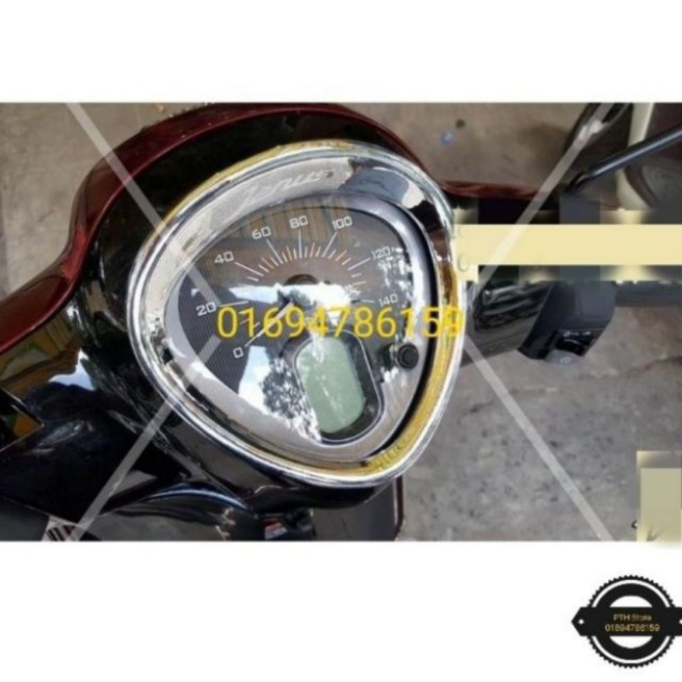 Ốp mặt đồng hồ mạ crôm Yamaha JANUS