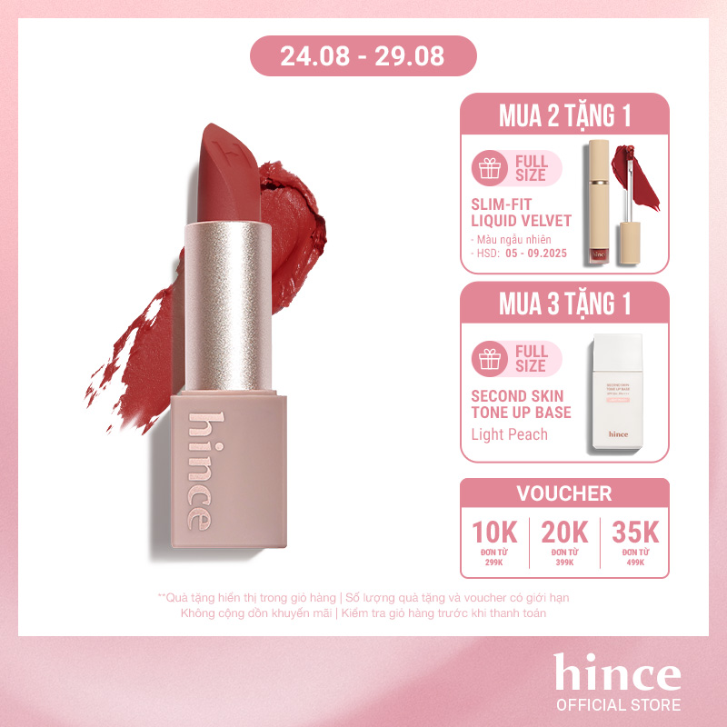Son thỏi lì hince mood enhancer matte 3.5g